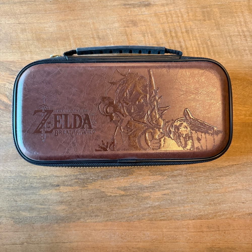 💥2/$20 Zelda Brown Nintendo Switch Carrying Case BOTW